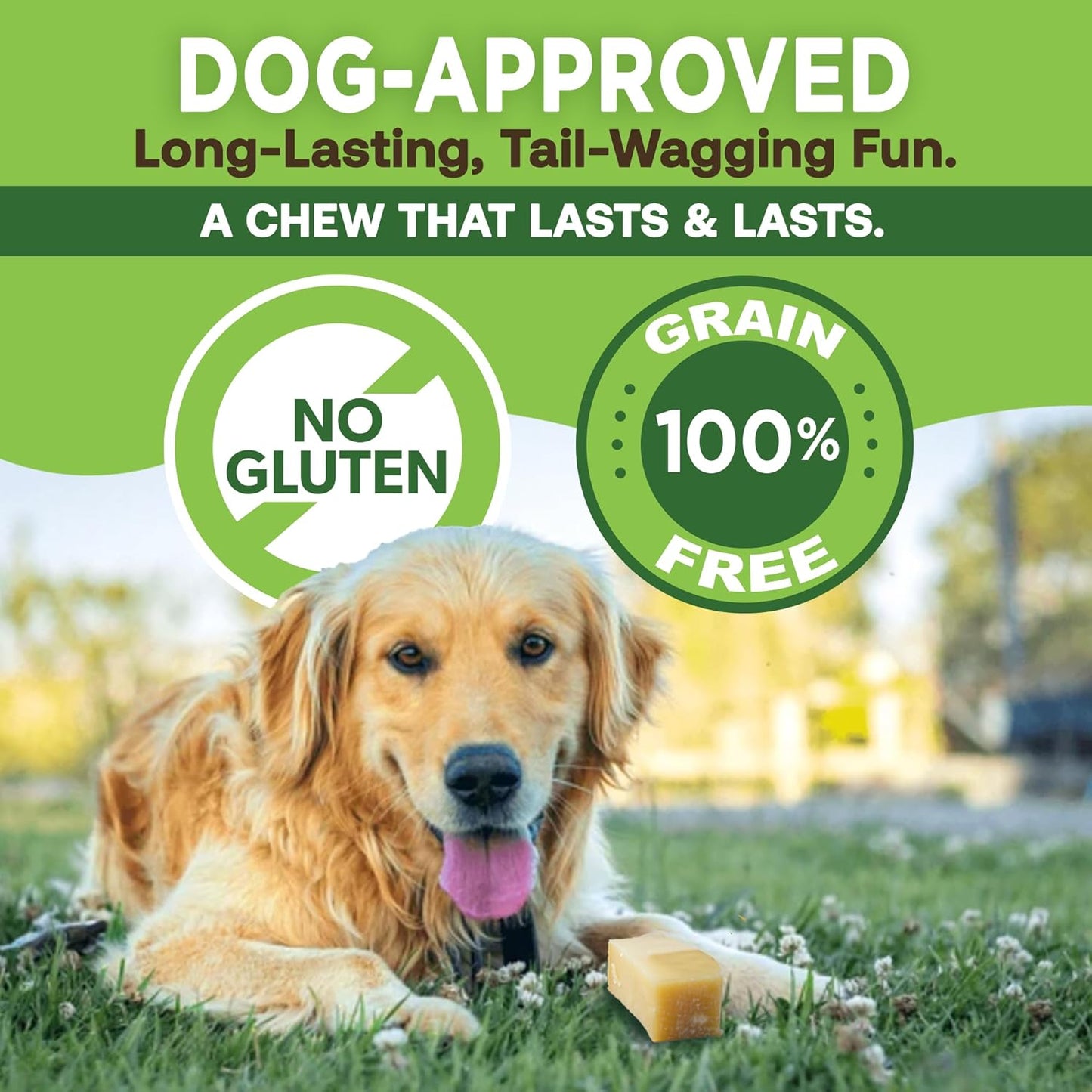 “Long-Lasting Yak Chews for Large Dogs (100% Natural)”